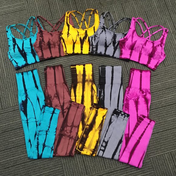 (NEW!) Activewear Tie Dye Sets - Picture 3 of 4